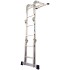 Алюминиевая четырёхсекционная шарнирная лестница Алюмет 242 см. 4*2 ступеней TL4022