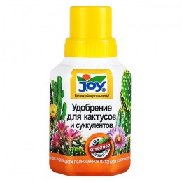 Жидкое удобрение для кактусов и суккулентов Joy 250 мл.