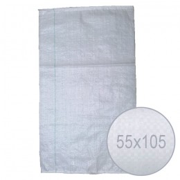 Полипропиленовый мешок Тегас-Юг 55*105 см. белый 50 кг. (72 гр.) плотный