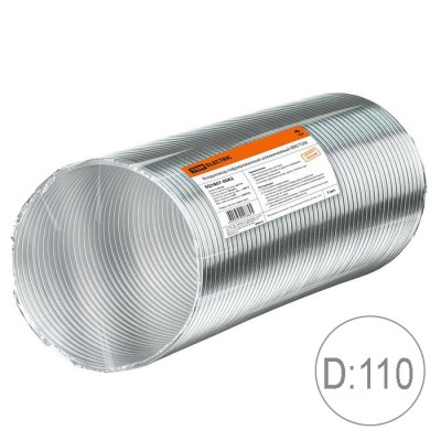 Воздуховод гофрированный алюминиевый д.110 TDM Electric