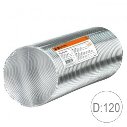 Воздуховод гофрированный алюминиевый д.120 TDM Electric