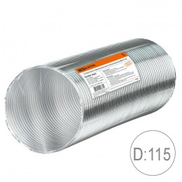 Воздуховод гофрированный алюминиевый д.115 TDM Electric