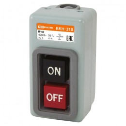 Выключатель кнопочный с блокировкой ВКН-310 3Р 10А 230/400В IP40 TDM Electric